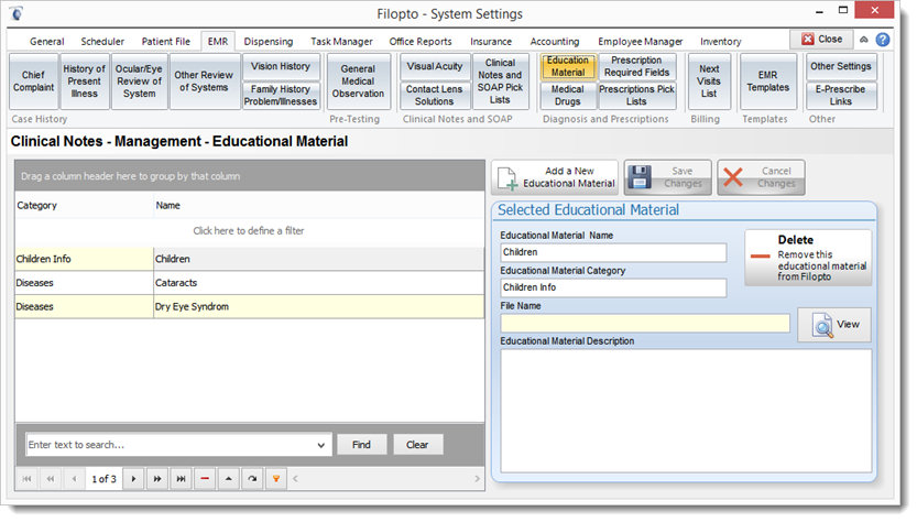 EducationalMaterialSettings