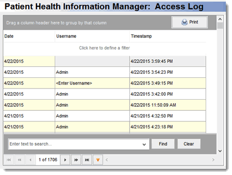 Hipaaaccesslog