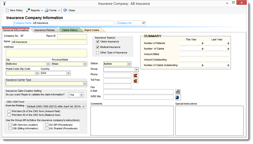 InsuranceCompanyRecord