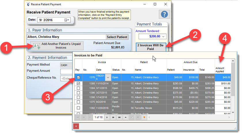 PaymentMultipleInvoices