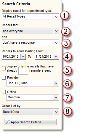 recallcriteria