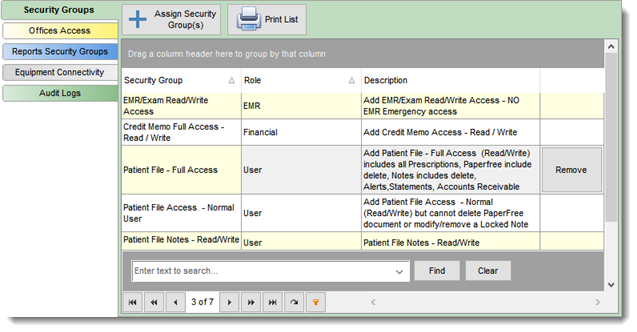 SecurityGroups