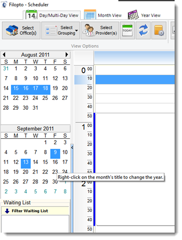 SelectDateScheduler