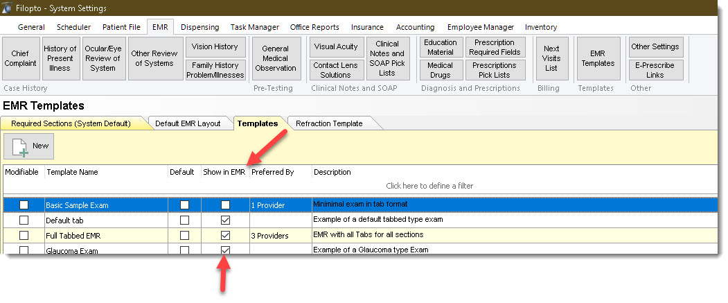 ShowEMRTemplate