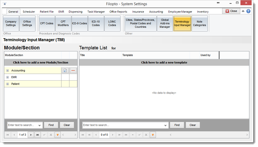 TIMSetting